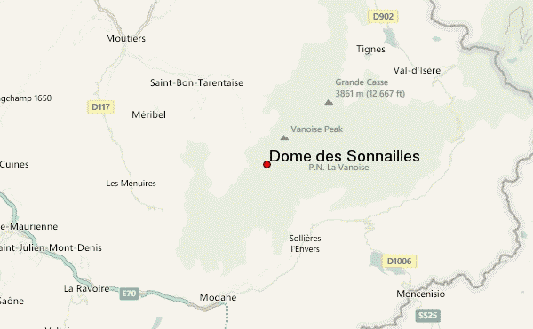 Dôme des Sonnailles Location Map