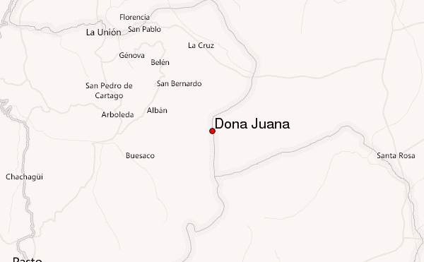 Doña Juana Location Map