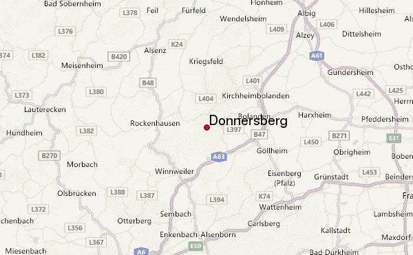 Donnersberg Location Map