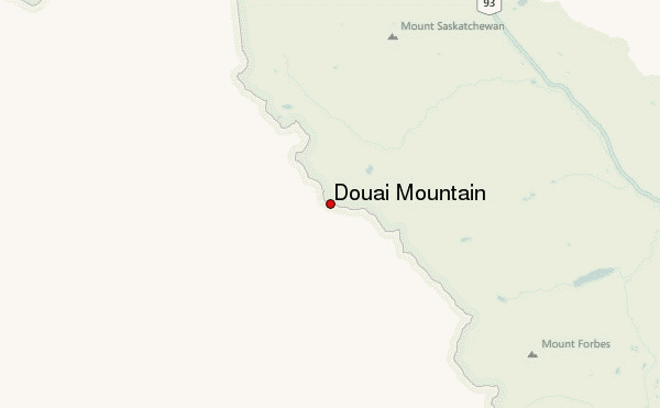 Douai Mountain Location Map