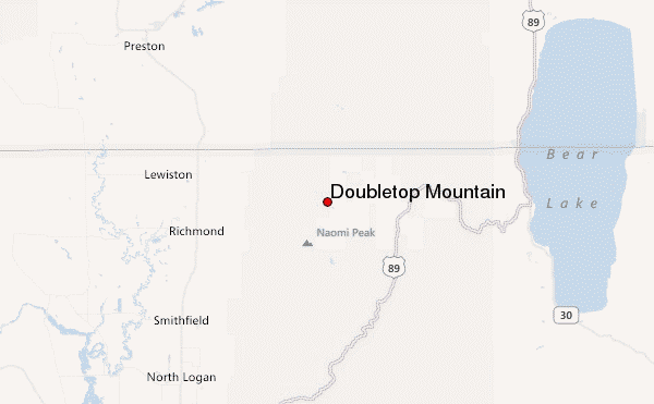 Doubletop Mountain Location Map
