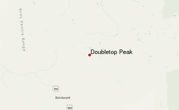Doubletop Peak Location Map