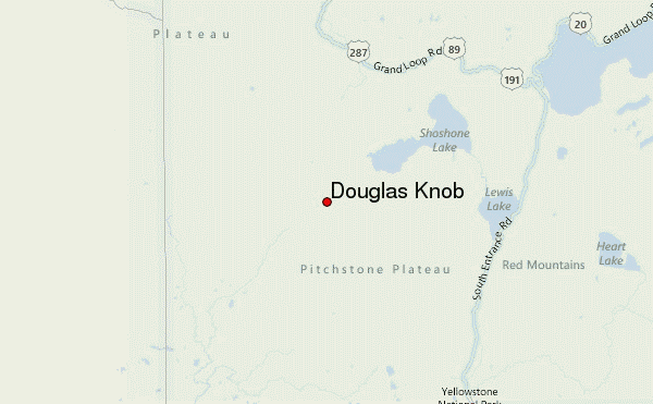 Douglas Knob Location Map