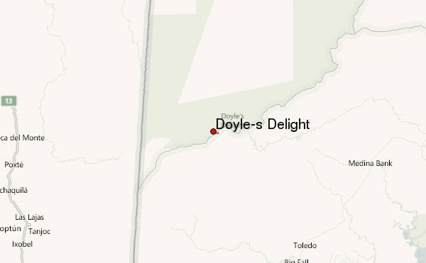 Doyle's Delight Location Map