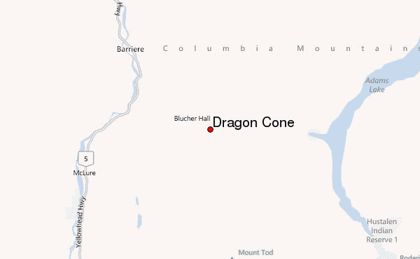 Dragon Cone Location Map