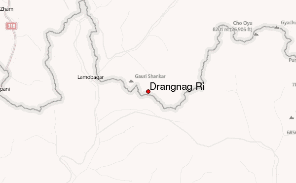 Drangnag Ri Location Map