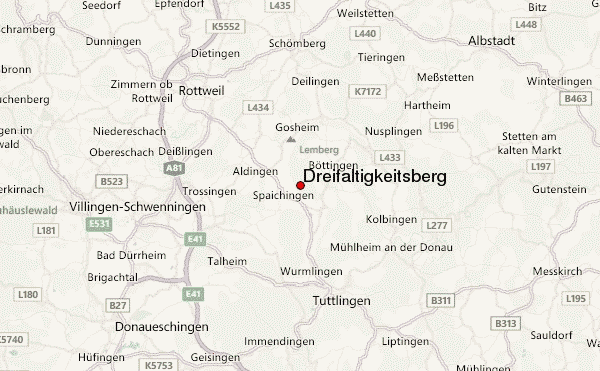 Dreifaltigkeitsberg Location Map
