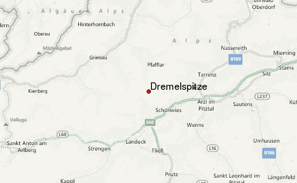 Dremelspitze Location Map
