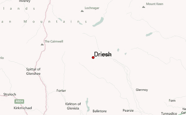 Driesh Location Map