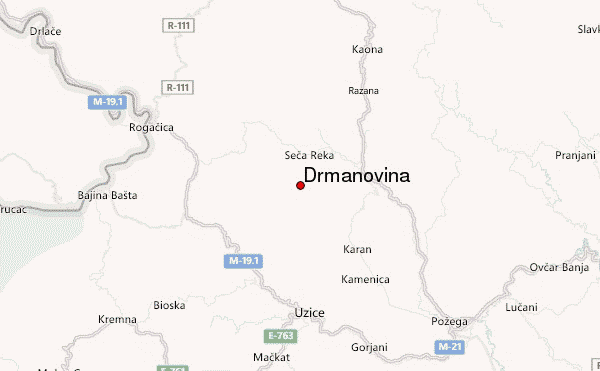 Drmanovina Location Map