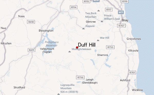 Duff Hill Location Map
