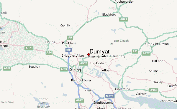 Dumyat Location Map