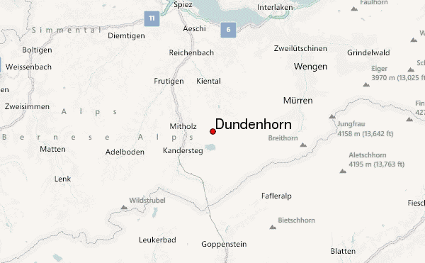 Dündenhorn Location Map