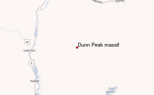 Dunn Peak massif Location Map