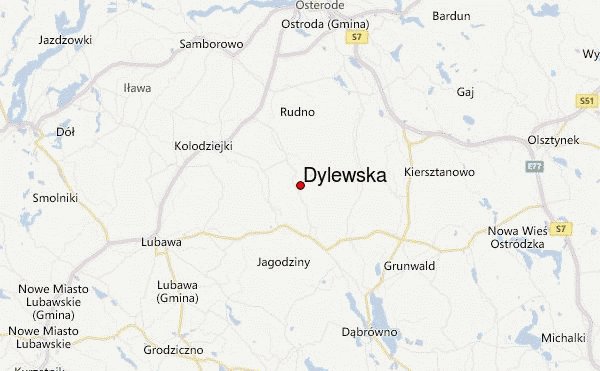 Dylewska Location Map