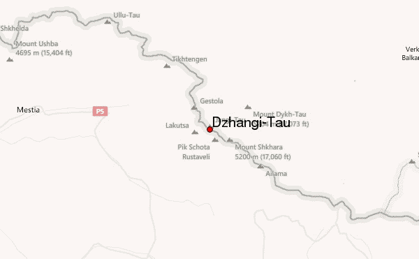 Dzhangi-Tau Location Map