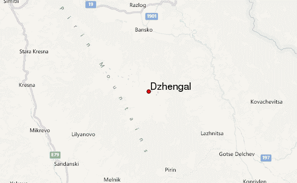 Dzhengal Location Map