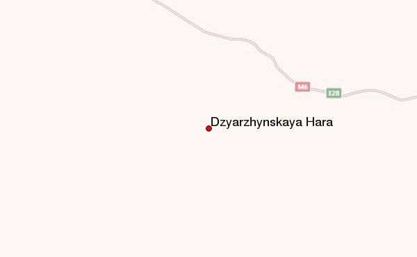 Dzyarzhynskaya Hara Location Map