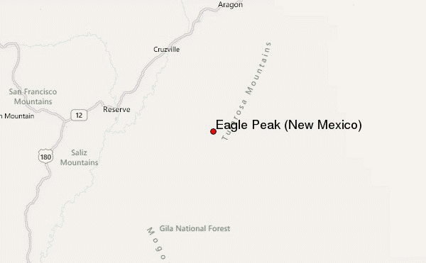 Eagle Peak (New Mexico) Location Map