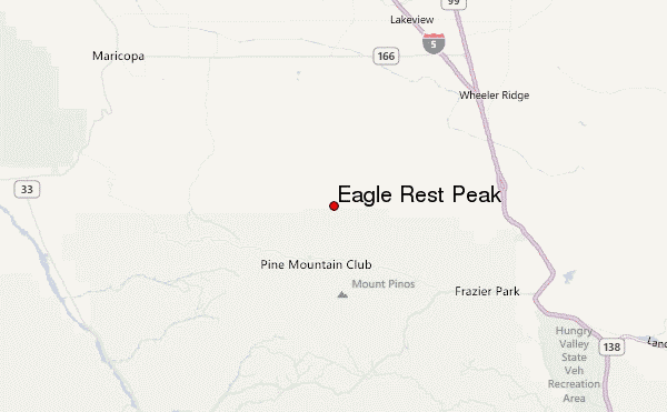 Eagle Rest Peak Location Map