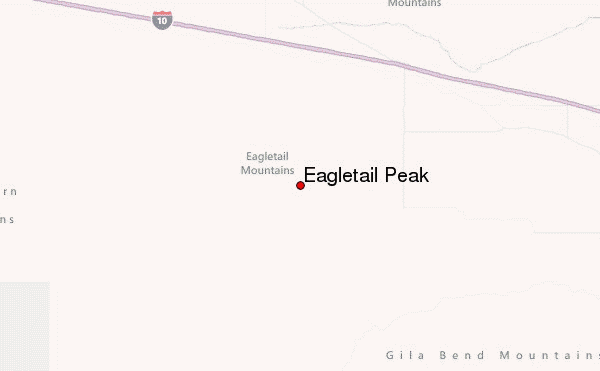 Eagletail Peak Location Map