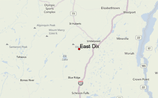 East Dix Location Map