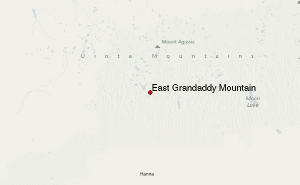 East Grandaddy Mountain Location Map
