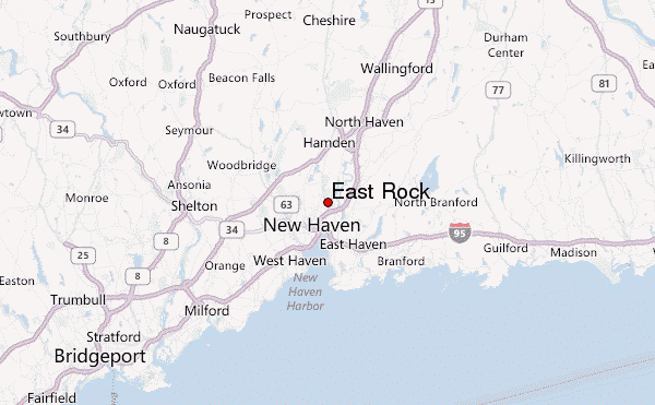 East Rock Location Map