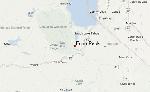 Echo Peak Location Map