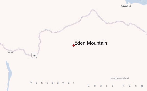 Eden Mountain Location Map
