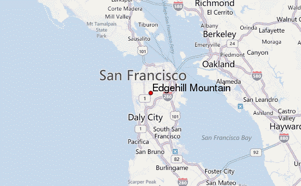 Edgehill Mountain Location Map