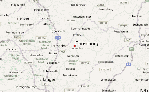Ehrenbürg Location Map