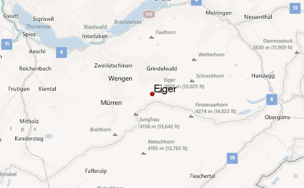 Eiger Location Map