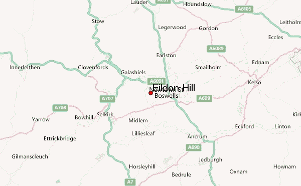 Eildon Hill Location Map