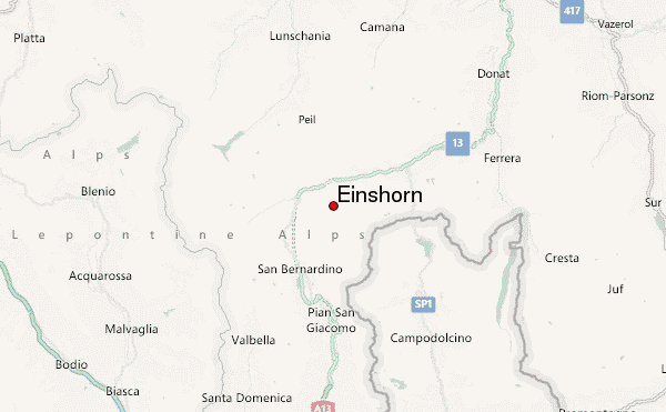 Einshorn Location Map
