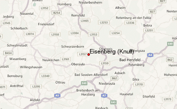 Eisenberg (Knüll) Location Map