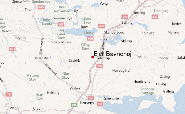 Ejer Bavnehøj Location Map