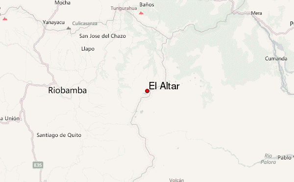 El Altar Location Map
