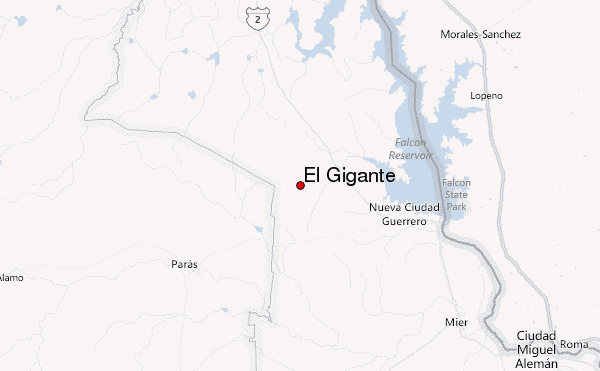 El Gigante Location Map