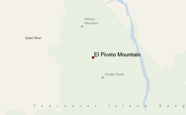 El Piveto Mountain Location Map