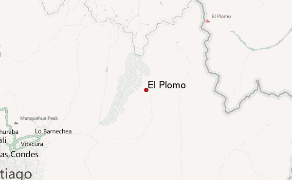 El Plomo Location Map