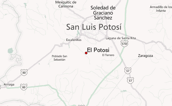 El Potosi Location Map
