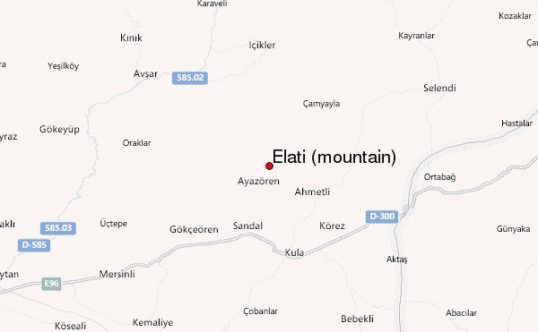 Elati (mountain) Location Map