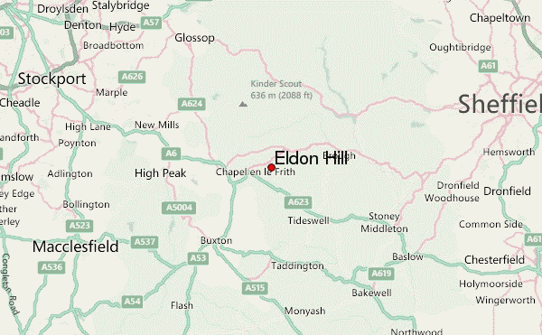 Eldon Hill Location Map