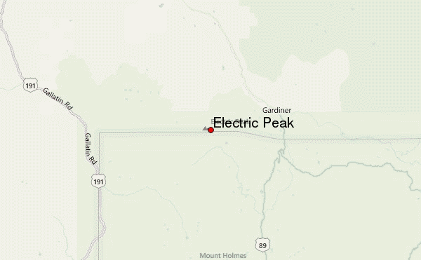 Electric Peak Location Map