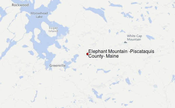 Elephant Mountain (Piscataquis County, Maine) Location Map