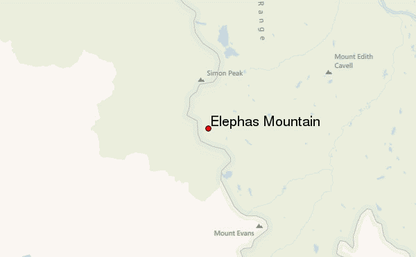 Elephas Mountain Location Map