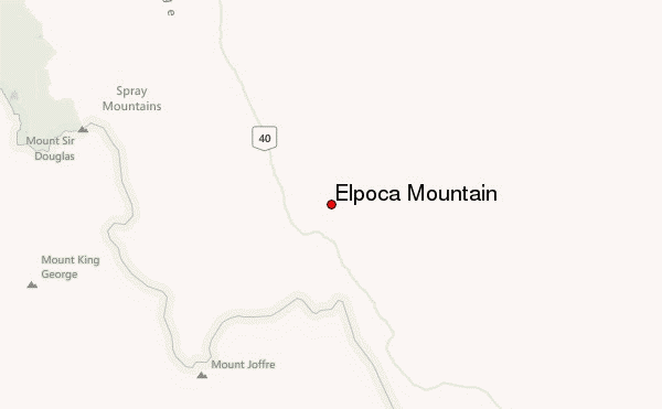 Elpoca Mountain Location Map