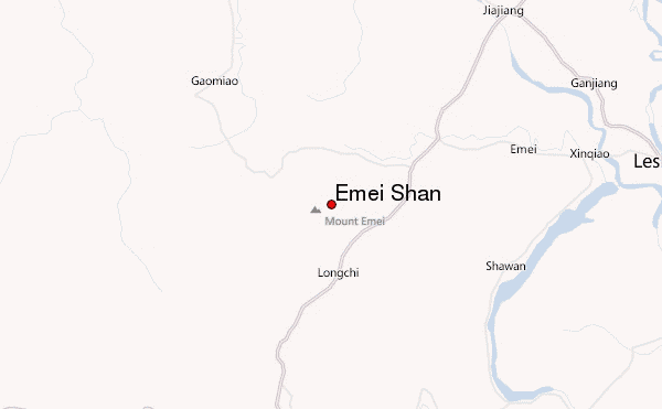Emei Shan Location Map