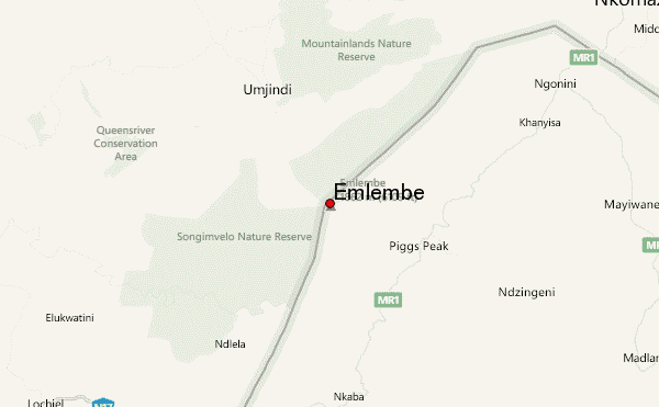 Emlembe Location Map